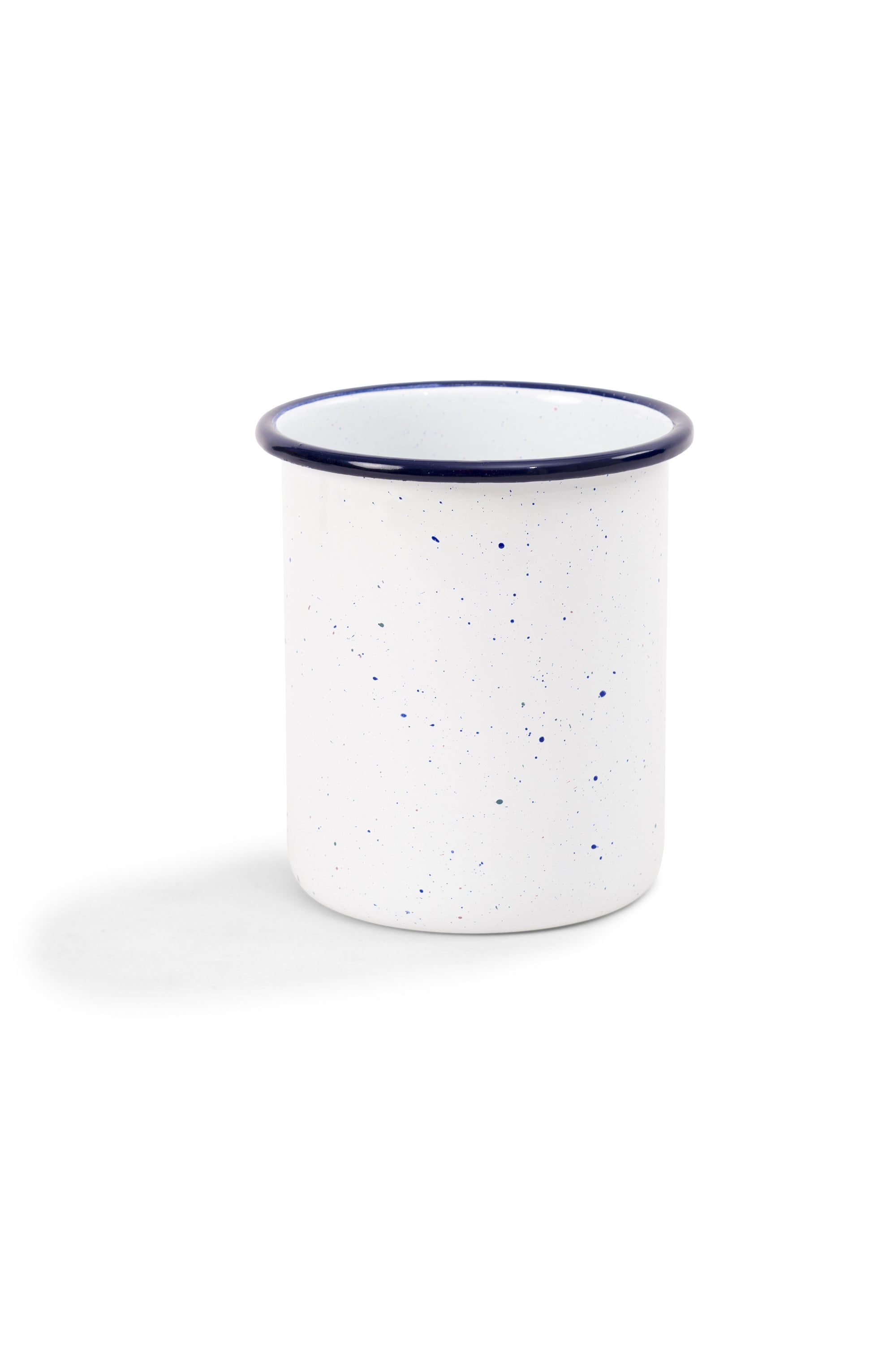Blue Speckled Enamel Storage Jar 900ml With Wooden Lid