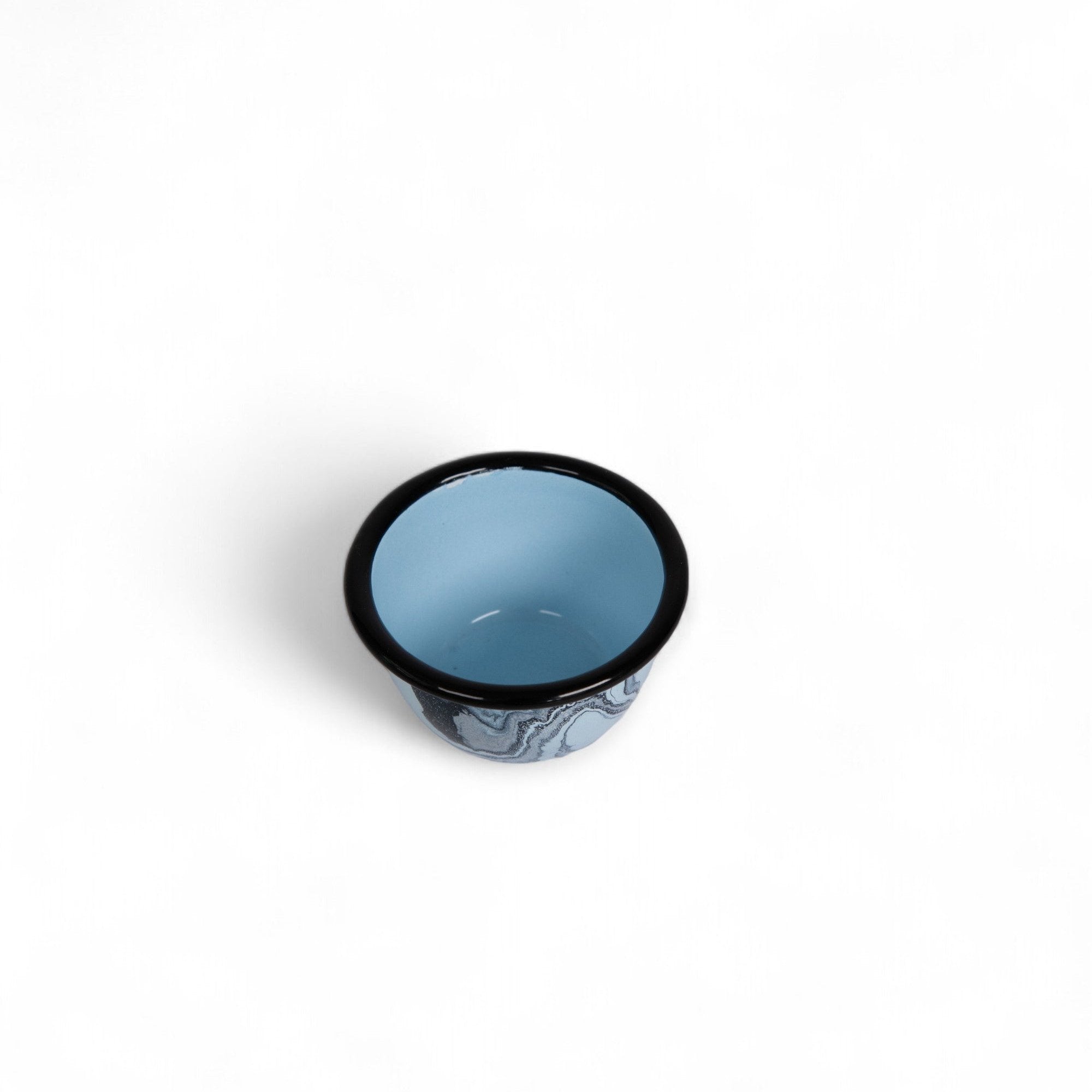 Blue swirl chutney bowl