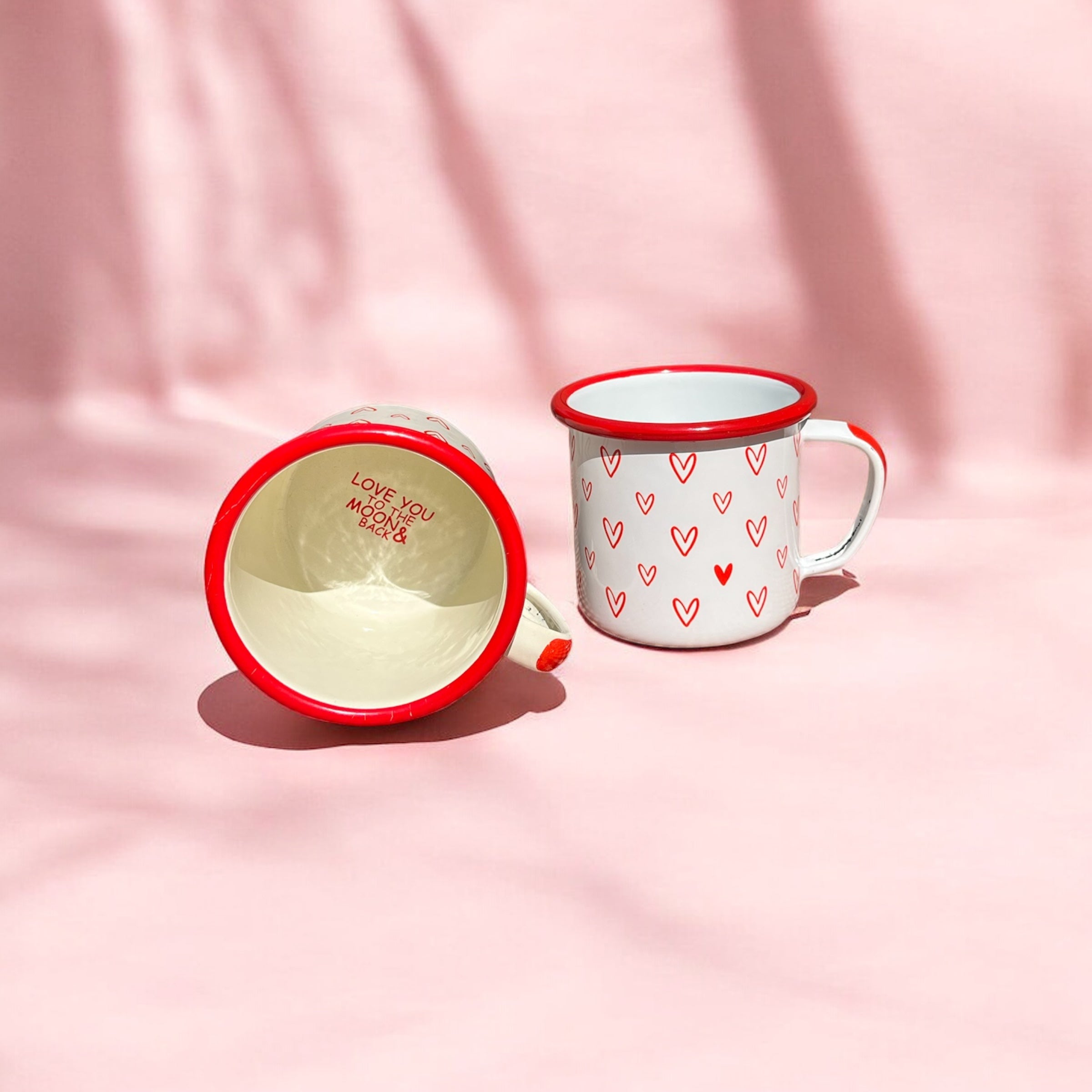 Hearts Coffee Mugs 350ml