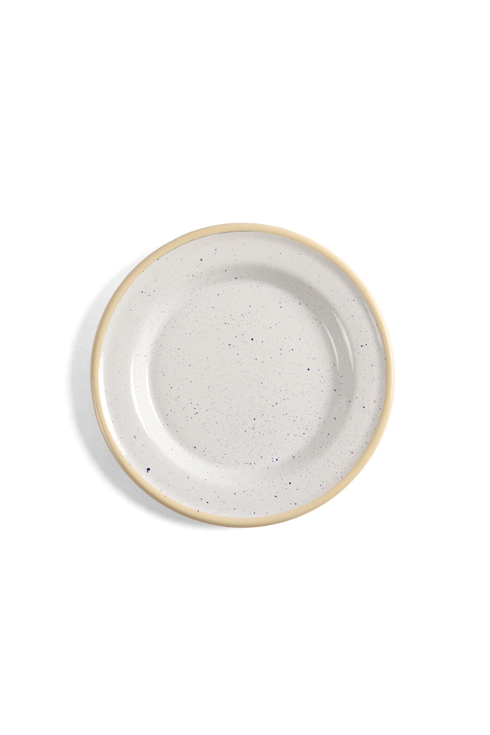 Cream Speckled Enamel Side Plate