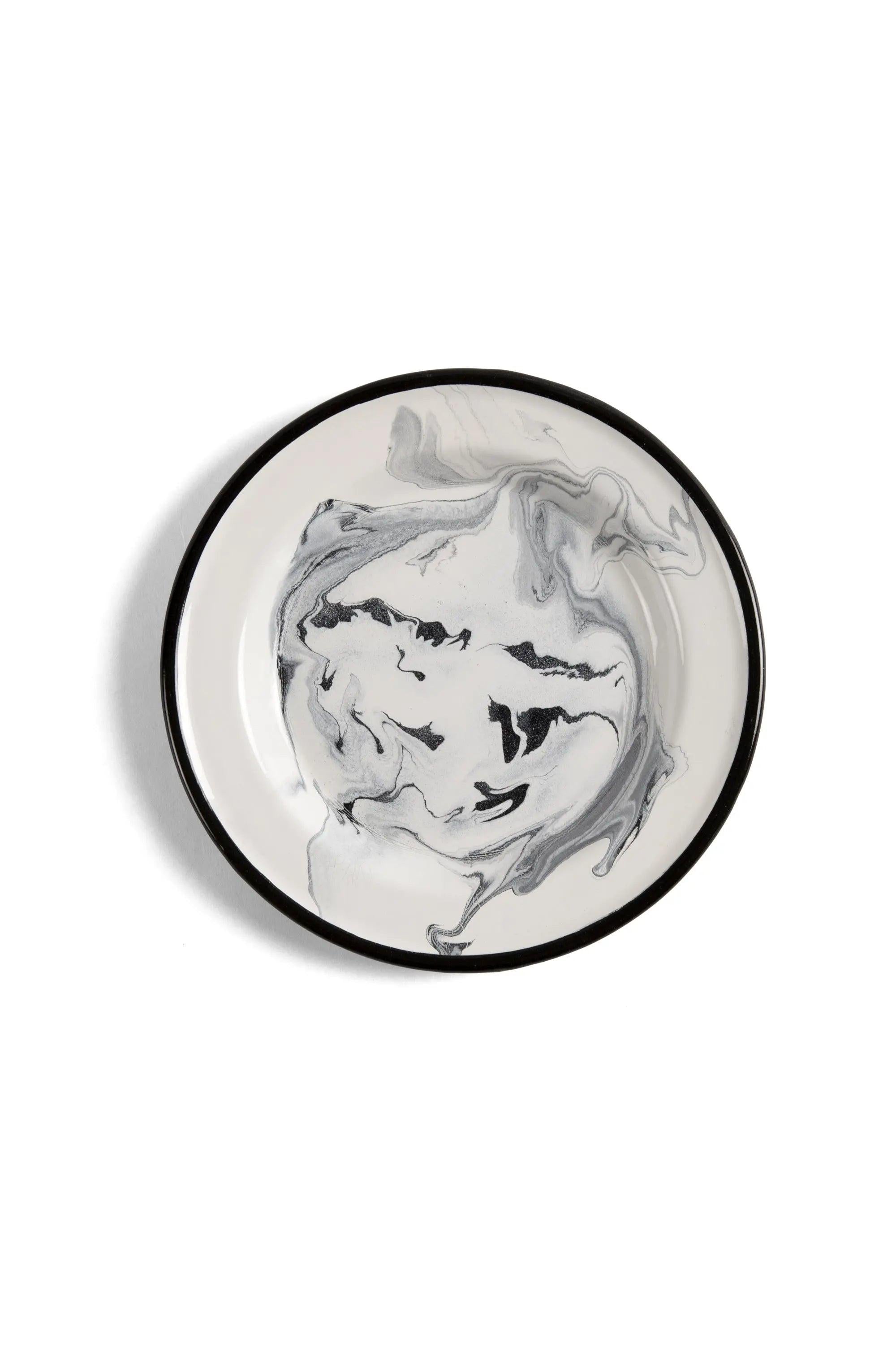 Enamel dinner plates