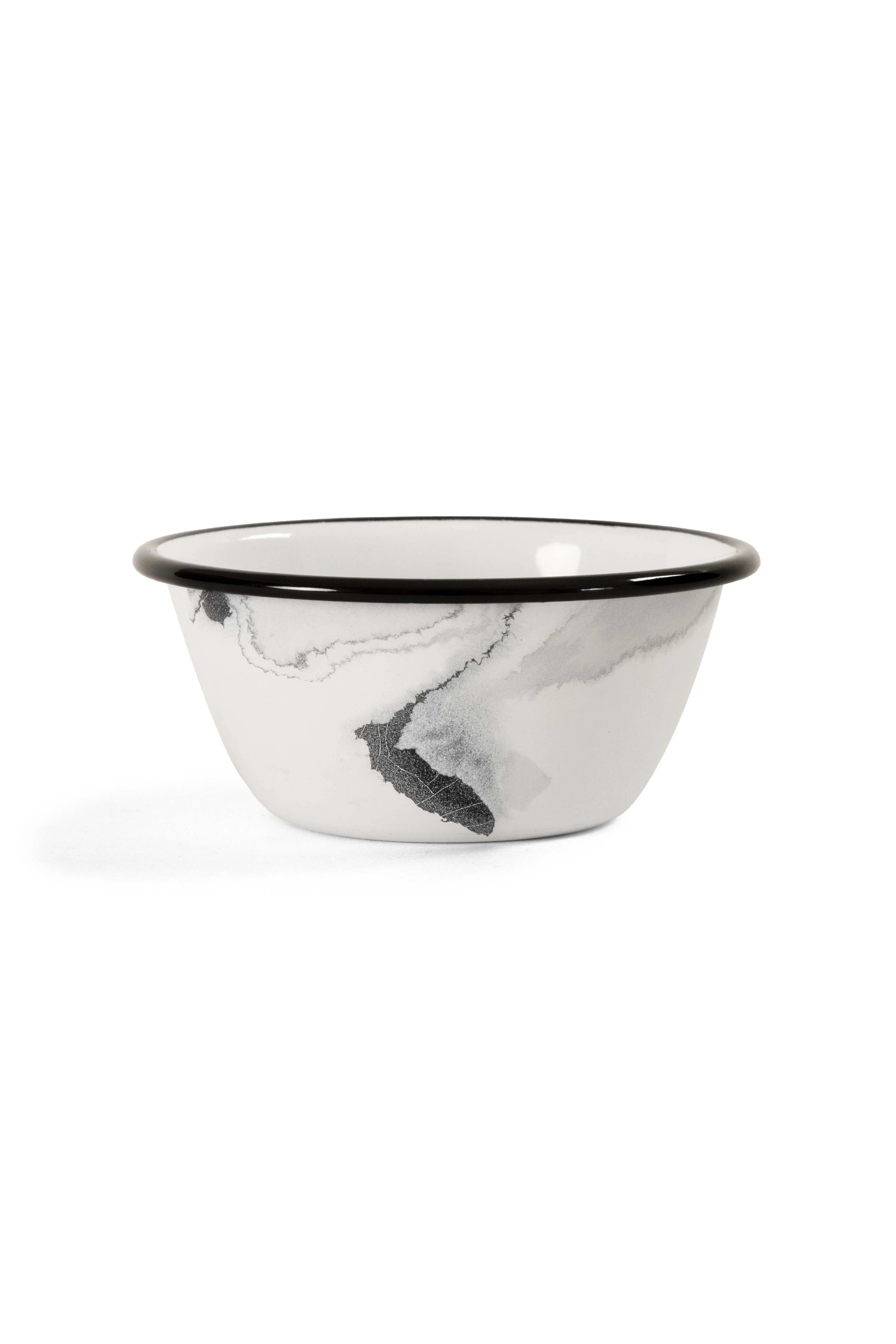 Noir Swirl Enamel Bowl