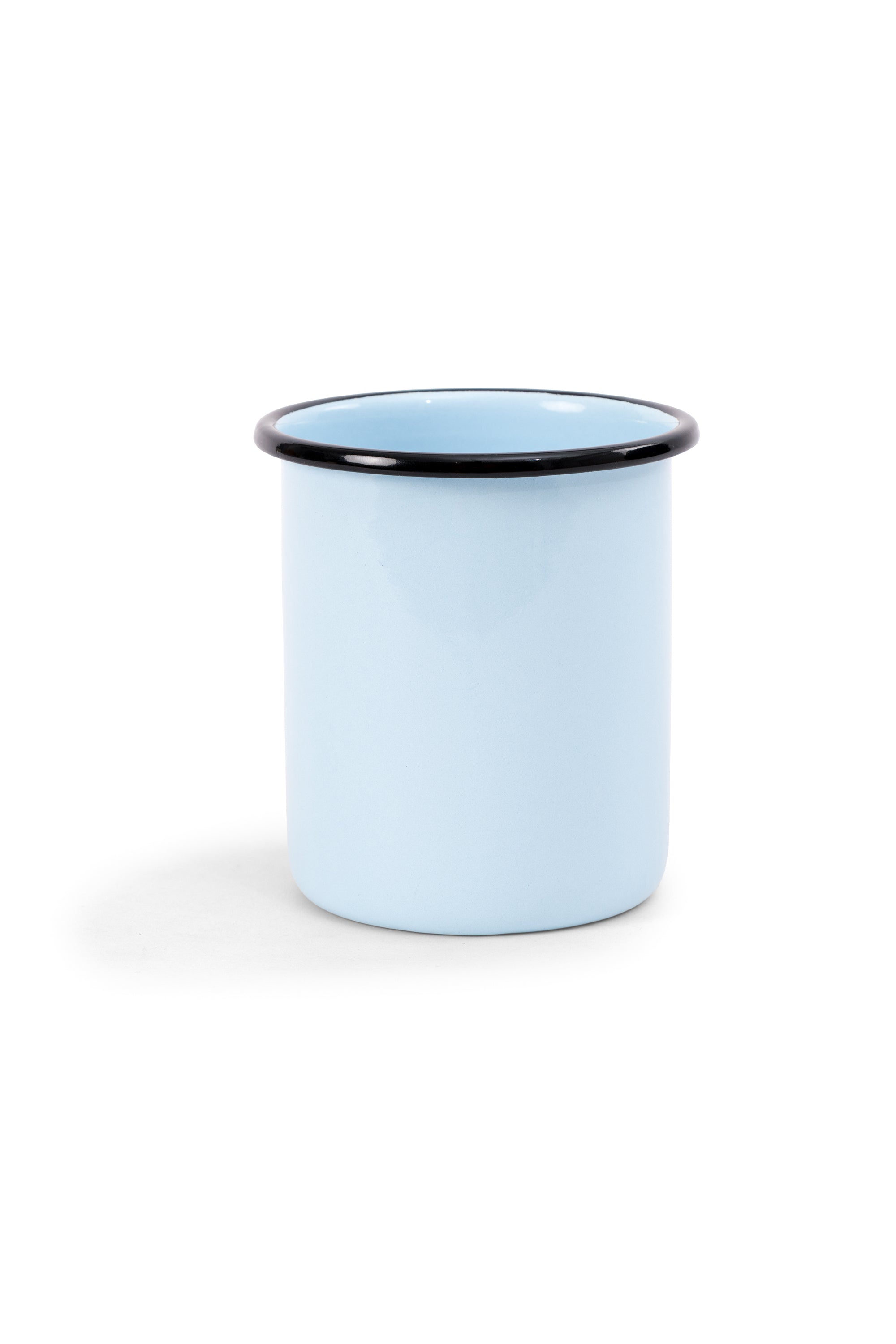Blue Enamel Storage Jar 900ml With Wooden Lid