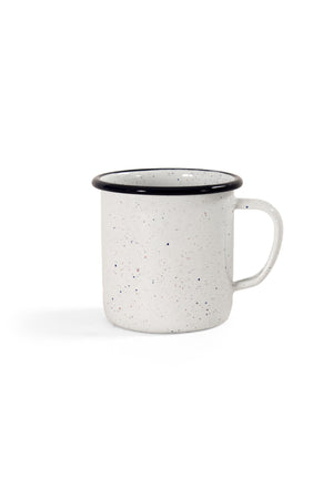 Blue Speckled Enamel Coffee Mug