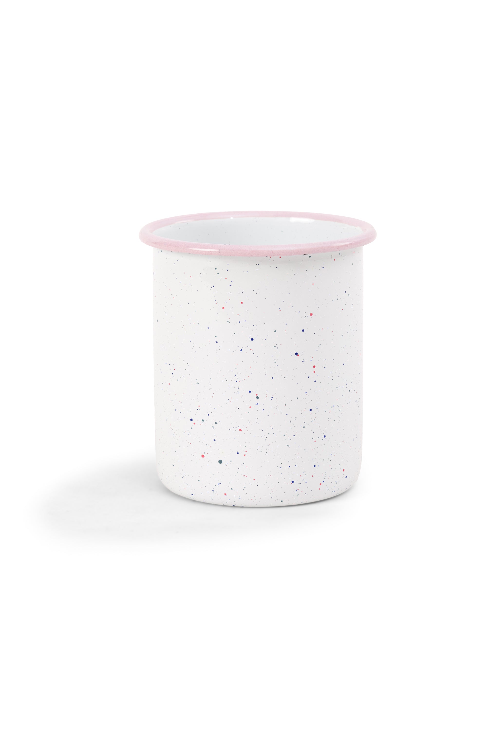 Blush Speckled Enamel Storage Jar 900ml With Wooden Lid