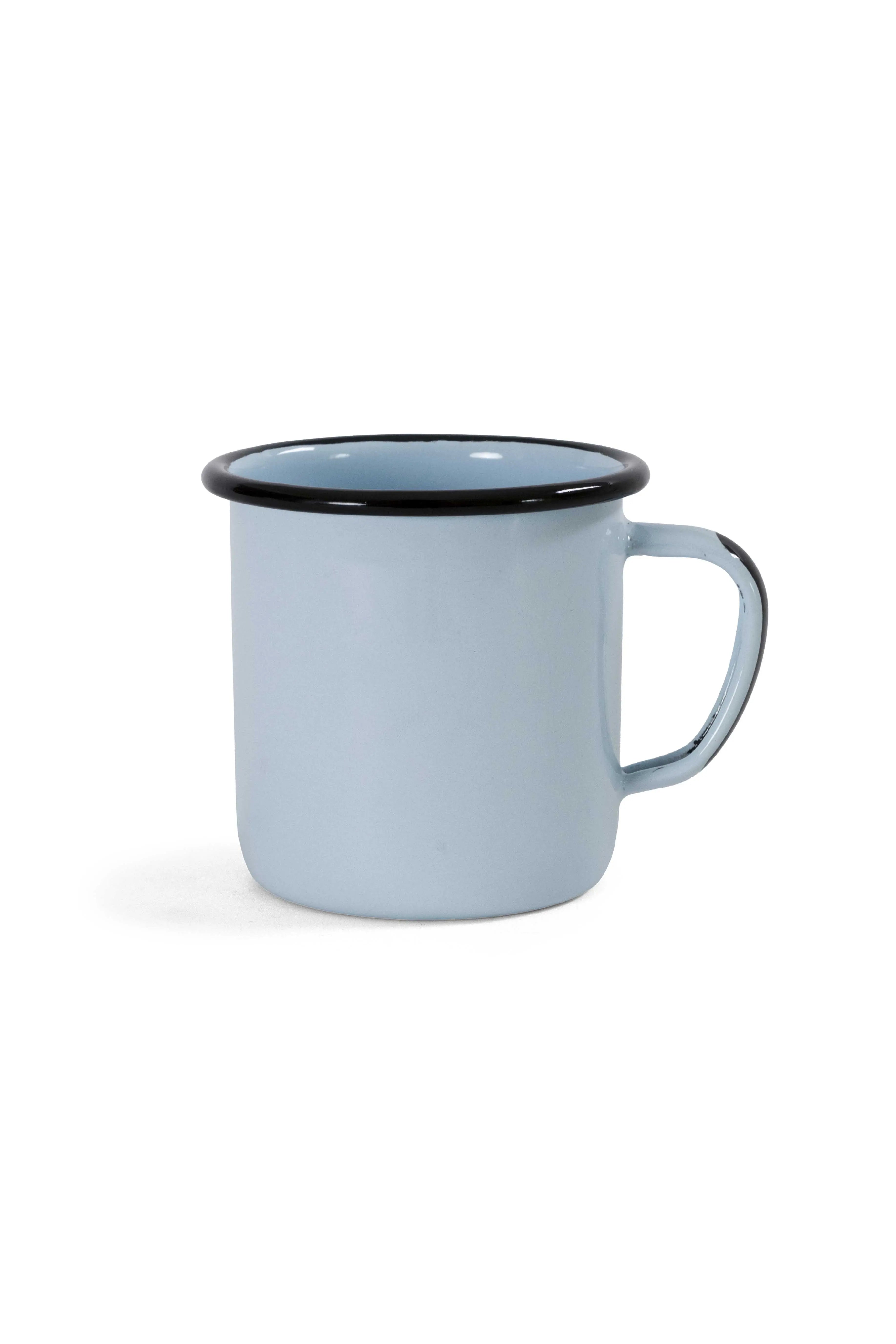 Cerulean enamel coffee mug